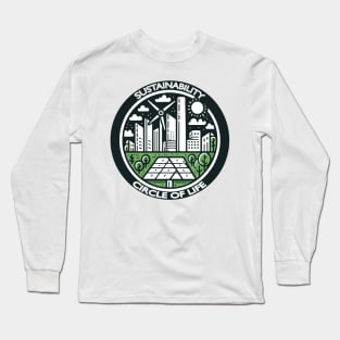 Sustainability Circle of Life: Grow Green Long Sleeve T-Shirt